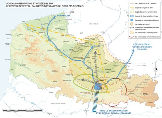 Carte des orientations stratégiques du SCoT